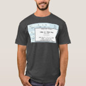 T-shirt billet de concert bleu (Devant)