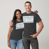 T-shirt billet de concert bleu (Unisexe)