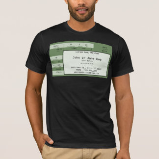 T-shirt billet de concert vert