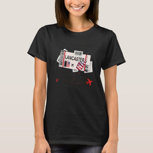 T-shirt Billet de vol Lancaster Girl du Lancaster Board (Devant)