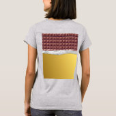 T-shirt Billet d'or personnalisé Bar au chocolat Anniversa (Dos)