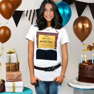 T-shirt Billet d'or personnalisé Chocolat Anniversaire
