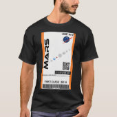 T-shirt Billet Mars Space (Devant)