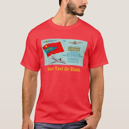 T-shirt Billet passager Aeroflot (Devant)