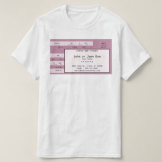 T-shirt billet rose de concert