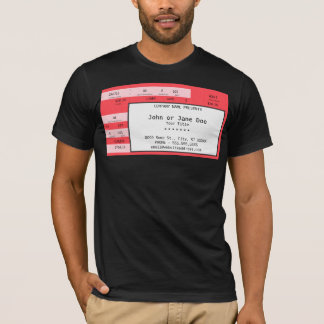 T-shirt billet vintage de concert