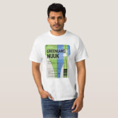 T-shirt Billet voyage Nuuk du Groenland (Devant entier)