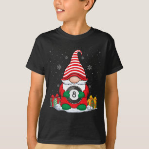 T-shirt Billiard Ball Gnomes de Noël mignon Billiard Ball