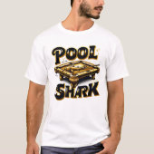 T-shirt Billiard Baron : Pool Shark Logo sur Pool Table (Devant)