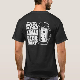 T-shirt Billiard C'Est Mon Piscine Jouer À La Déchets Parl