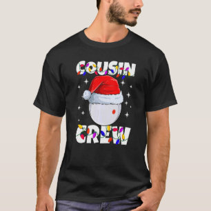 T-shirt Billiard Cue Ball Play Pool Cousin Crew Noël