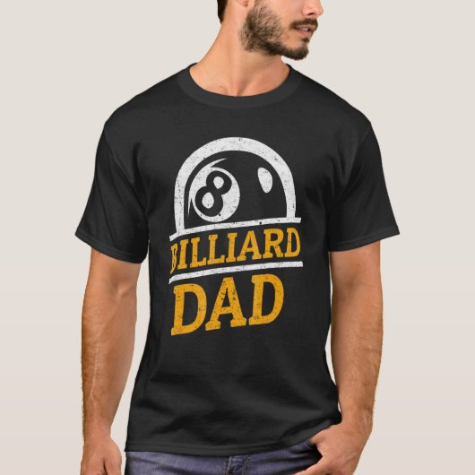 T-shirt Billiard Dad - Équipe de billard (Devant)