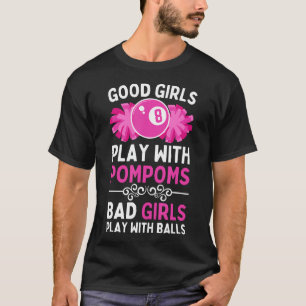 T-shirt Billiard Drôle Pour Femmes Filles 8 Billard Po