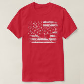 T-shirt Billiard Flag Snooker Pool Chalk Billiard Player (Design devant)