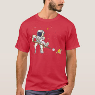 T-shirt Billiard Joueurs Space Billiard Stick astronautes