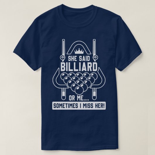 T-shirt Billiard ou moi (Design devant)