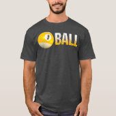 T-shirt Billiard Pool Ball 9Ball pour l'équipe et les ligu (Devant)