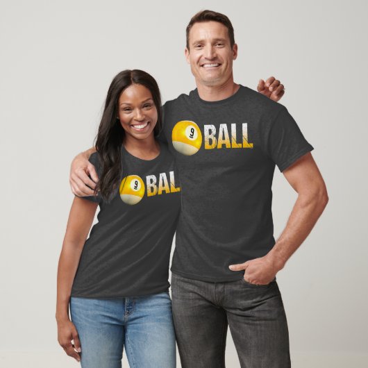 T-shirt Billiard Pool Ball 9Ball pour l'équipe et les ligu (Unisexe)