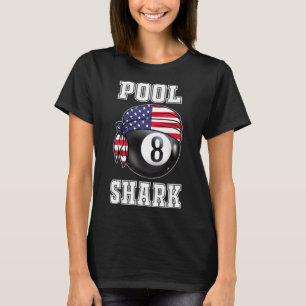 T-shirt Billiard Team 8 Ll Jeu Joueur De Piscine Cadeaux P