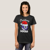 T-shirt Billiards 12 Ball Christmas Squad Balls Billes Bil (Devant entier)