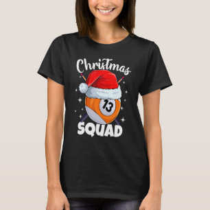 T-shirt Billiards 13 Ball Christmas Squad Balls Billes Bil