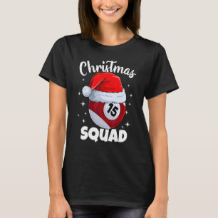 T-shirt Billiards 15 Ball Christmas Squad Balls Billes Bil
