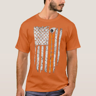 T-shirt Billiards American Flag Billiard Tee s