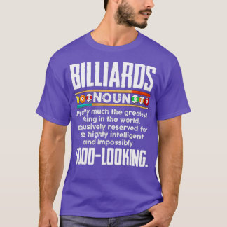 T-shirt Billiards Définition Drôle Billard 8 Ball Pool