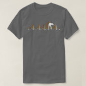 T-shirt Billiards Pool Retro Heartbeat EKG pour Billiard P (Design devant)