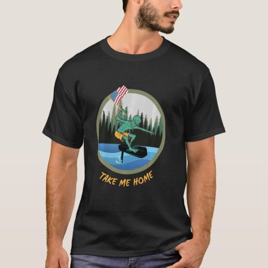 T-shirt Billionaire Alien Tech Mogul Rides Hydrofoil Funny (Devant)
