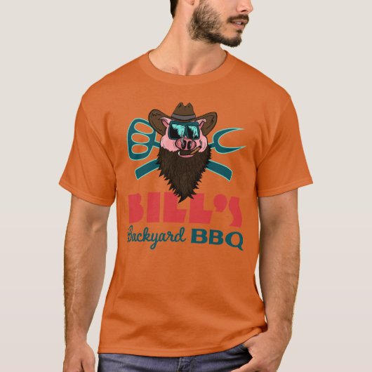 T-shirt Bill's Jardin BBQ - Tee (Devant)