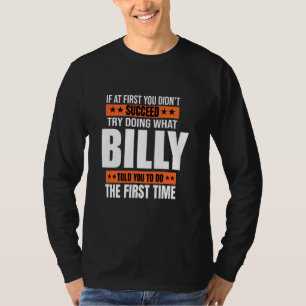 T-shirt Billy Cadeaux Nom Anniversaire Personnalisé Présen