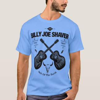 T-shirt Billy Joe Shaver Guitare acoustique Logo Vintage