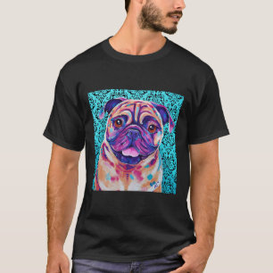 T-shirt Billy - Oeuvre d'art de chien Carlin bronzé Premiu