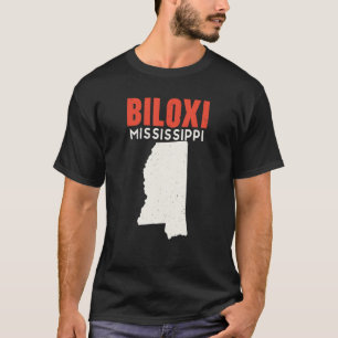 T-shirt Biloxi Mississippi USA State America Travel Missis