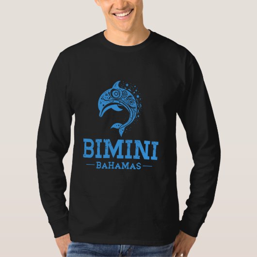 T-shirt Bimini Bahamas Dolphin Beach Bimini Vacation (Devant)