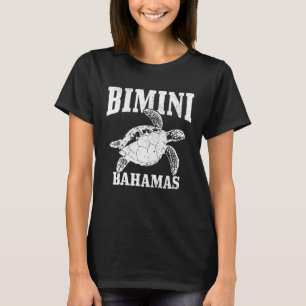 T-shirt Bimini Bahamas Sea Turtle Plongée Plage Plage plon