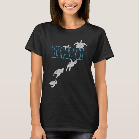 T-shirt Bimini Sea Turtles Scuba Diving with Turtles (Devant)