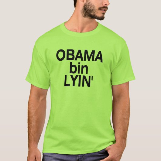 T-shirt Bin Lyin d'Obama (Devant)