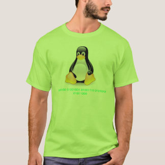 T-shirt Binaire de Linux Tux