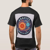 T-shirt Binary Ballet: Gravity's Embrace (Dos)