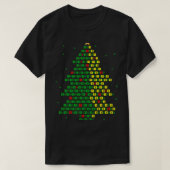 T-shirt Binary Code Christmas Tree Programmateur Informati (Design devant)