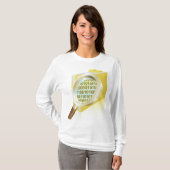T-shirt Binary Data Magnification de verre Recherche de fi (Devant entier)