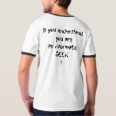 T-shirt binary geek (Dos entier)