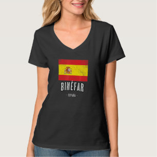 T-shirt Binfar Espagne Es Drapeau Ville - Bandera Ropa -