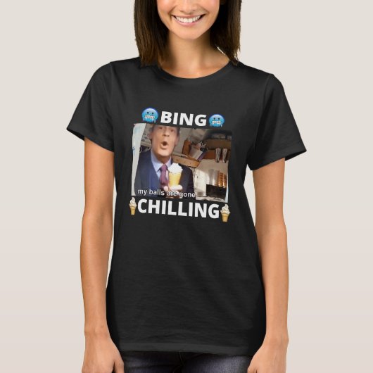 T-shirt Bing Shi Ling Bing Chilling John Xina Ice Cream Ch (Devant)