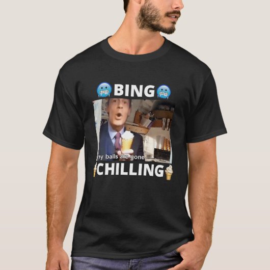 T-shirt Bing Shi Ling Bing Chilling John Xina Ice Cream Ch (Devant)