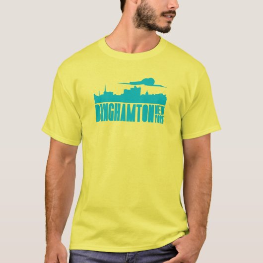T-shirt Binghamton Skyline (Devant)