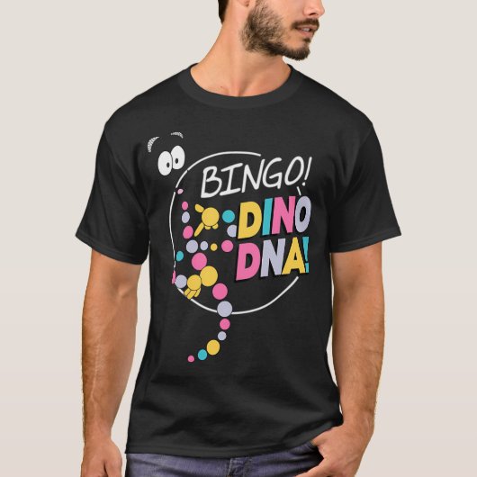 T-SHIRT BINGO ! ADN DE DINO ! (Devant)