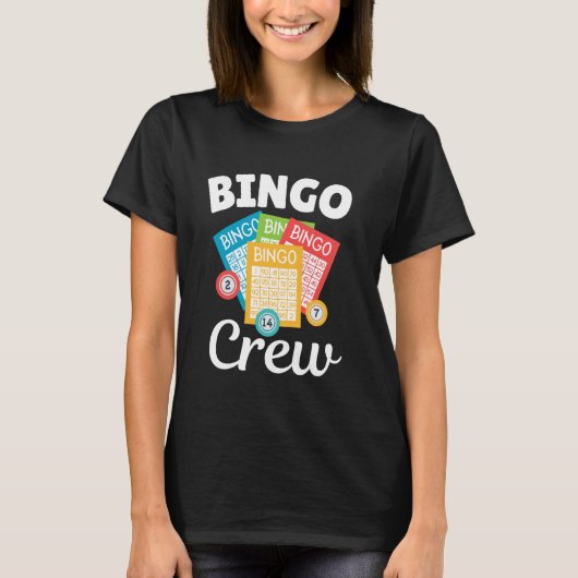 T-shirt Bingo Birthday Crew Bingo Card Funny Bingo Player (Devant)
